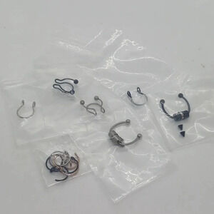 NWT ASSORTED FAKE NOSE RINGS